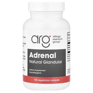 Allergy Research Group, Adrenal, Natural Glandular, 150 Vegicaps