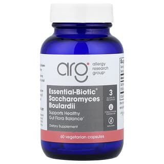 Allergy Research Group, Essential-Biotic®, сахаромицеты Буларди, 60 вегетарианских капсул (150 мг в 1 капсуле)