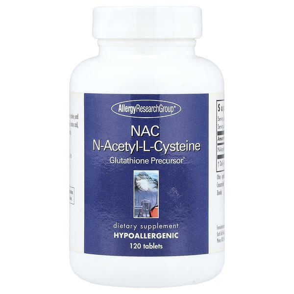 Allergy Research Group, NAC, 120 Tablets (500 mg per Tablet) — product photo 1