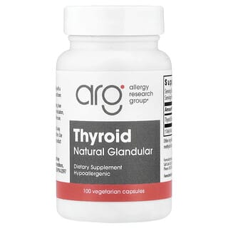 Allergy Research Group, Pajzsmirigy, természetes mirigy, 40 mg, 100 növényi kapszula