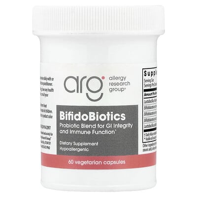 Allergy Research Group, BifidoBiotics, 60 Vegetarian Capsules