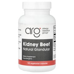 Kidney Beef, Natural Glandular, 100 Vegetarian Capsules (500 mg per Capsule) Kidney Beef, Natural Glandular, 100 Vegetarian Capsules (500 mg per Capsule)