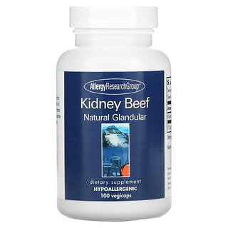 Allergy Research Group, Kidney Beef, Natural Glandular, 100 Vegicaps