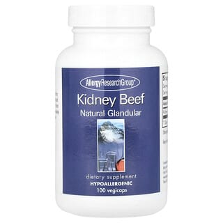 Allergy Research Group, Kidney Beef, Natural Glandular, 100 Vegicaps