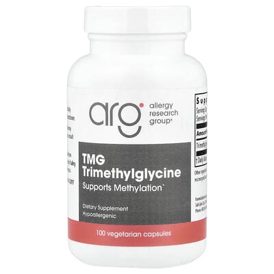 Allergy Research Group, TMG, 100 Vegetarian Capsules (750 mg per capsule)