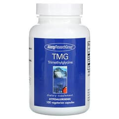 Allergy Research Group, TMG trimetilglicina, 100 cápsulas vegetales