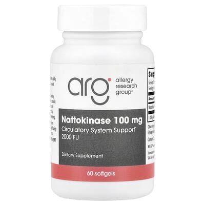 Allergy Research Group, Nattokinase, 100 mg, 60 Softgels