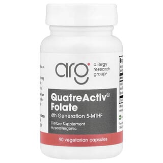 أليرجي ريسرش كروب‏, فولات QuatreActiv® ، الجيل الرابع 5-MTHF ، 90 كبسولة نباتية