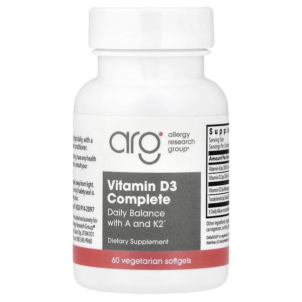 Vitamin D3 Complete, 60 Vegetarian Softgels