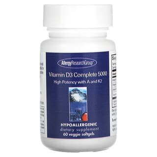 Allergy Research Group, Vitamin D3 Complete 5000, 60 Veggie Softgels