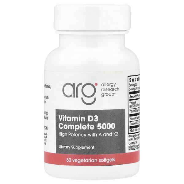 Vitamin D3 Complete 5000, 60 Vegetarian Softgels