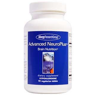 Allergy Research Group, Advanced NeuroPlus, 뇌 영양분, 식물성 캡슐 90정