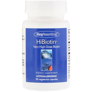 Allergy Research Group, HiBiotin, 식물성 캡슐 90정