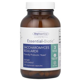 Allergy Research Group, Essential-Biotic® Saccharomyces boulardii, Saccharomyces boulardii, 120 pflanzliche Kapseln