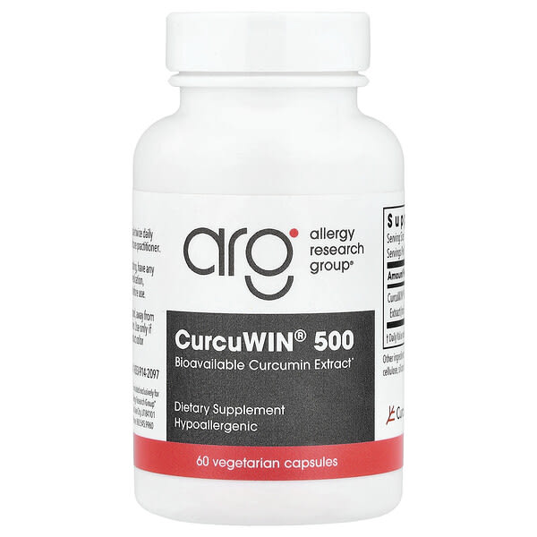 CurcuWIN® 500, 60 Vegetarian Capsules (500 mg per Capsule)