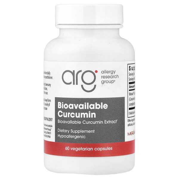 Allergy Research Group, CurcuWIN® 500, 베지 캡슐 60정(캡슐 1정당 500mg)