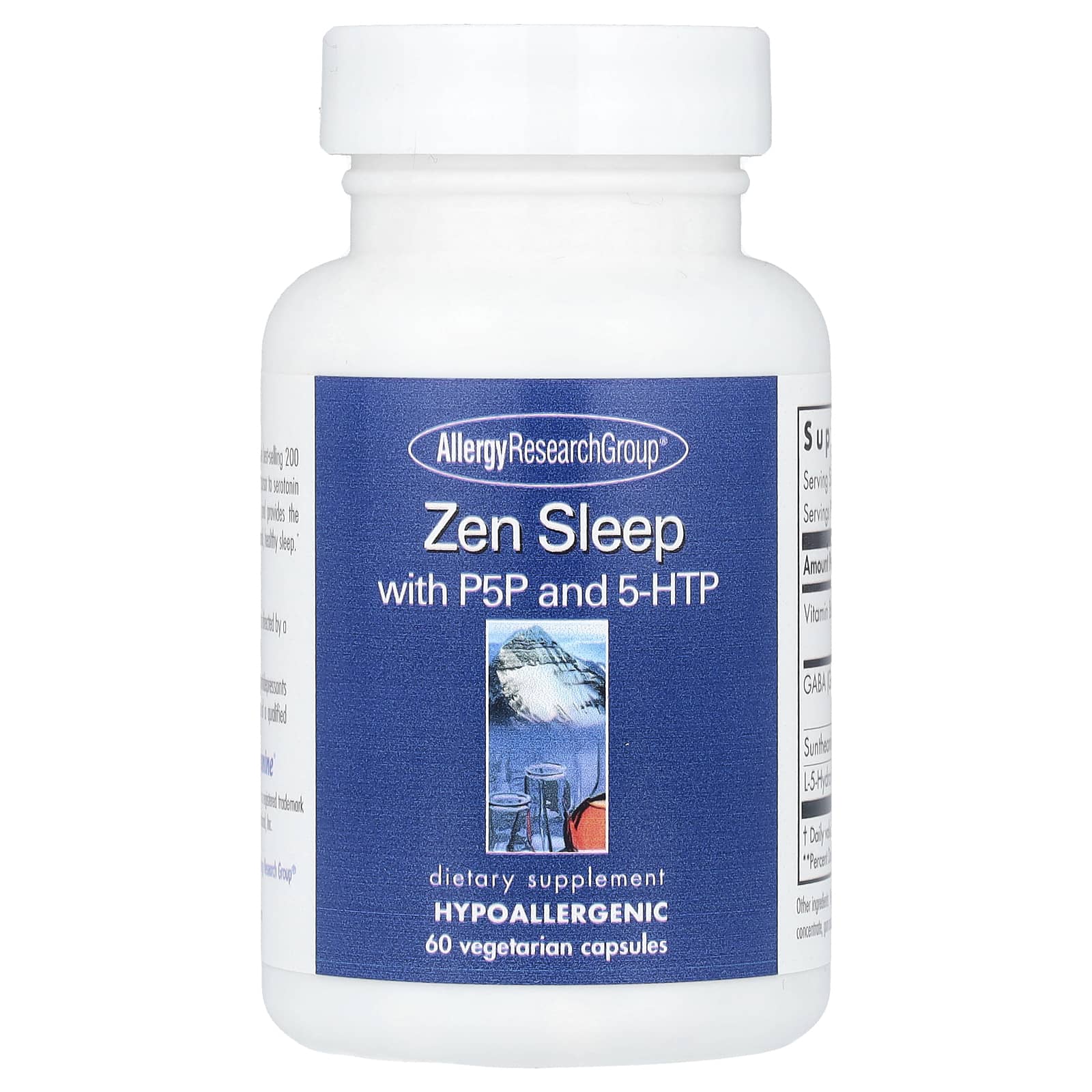 Allergy Research Group, Zen Sleep with P5P and 5HTP, 60 Vegetarian