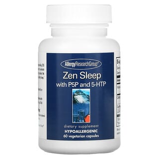 أليرجي ريسرش كروب‏, Zen Sleep مع فوسفات البيريدوكسال و5-هيدروكسيتريبتوفان، 60 كبسولة نباتية
