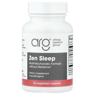 Allergy Research Group, 含 P5P 和 5-HTP 的 Zen Sleep，60 粒素食膠囊
