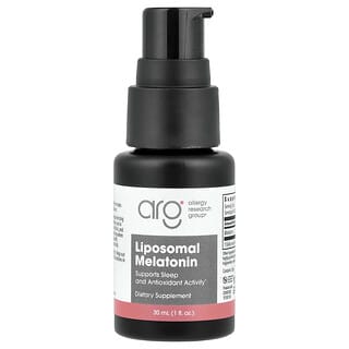 Allergy Research Group, Liposomalt melatonin, 1 mg, 30 ml
