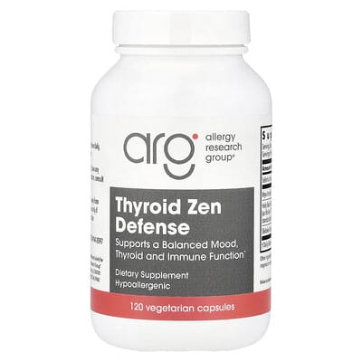 Allergy Research Group, Thyroid Safe Defense, 90 Vegetarian Capsules