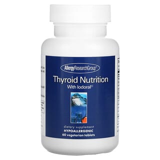 Allergy Research Group, Nutrición para la tiroides con yodoral, 60 comprimidos vegetales