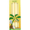 Dripless Coconut Tapers, Unscented, Cream, 4 Pack, 9 in (23 cm) Each
