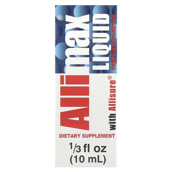 Allimax, Allisure® 함유 액상 성분, 40mcg, 10ml(1/3fl oz)