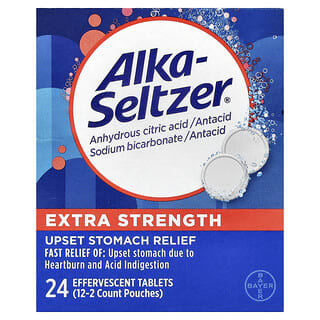 Alka-Seltzer, Heartburn Relief, Extra Strength, 24 Effervescent Tablets