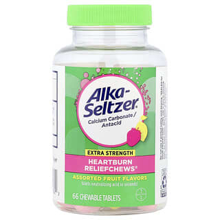 Alka-Seltzer, Heartburn Reliefkaus®, verschiedene Früchte, 66 Kautabletten (750 mg pro Tablette)