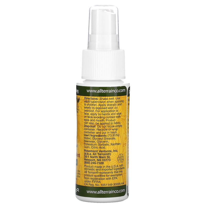 All Terrain Kids Herbal Armor Insect Repellant, Pump Spray - 2 oz