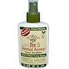 Pet Herbal Armor, Insect Repellent, Deet-Free Pump Spray,  4.0 fl oz (120 ml)