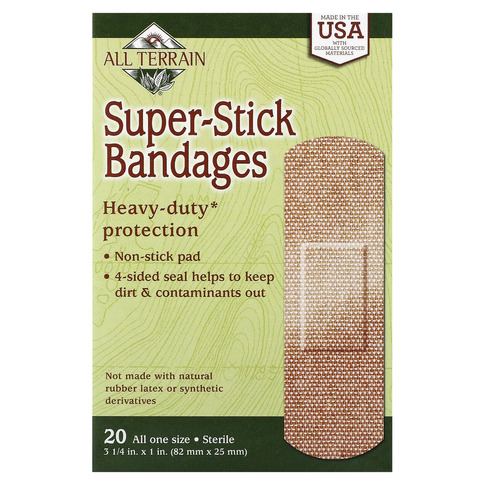 All Terrain, SuperStick Bandages, 20 Bandages