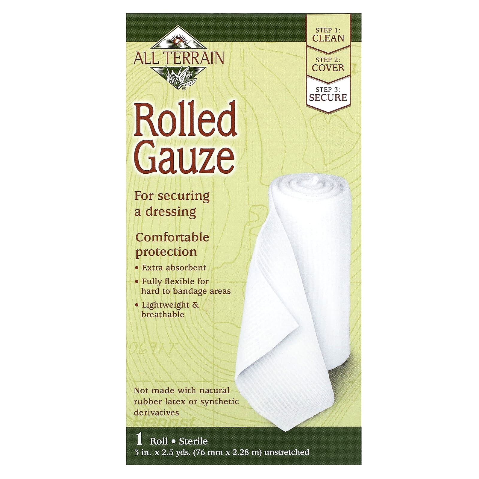 Amazon.com: Rolled Gauze 3 inch All Terrain 2.5 yards Rolled