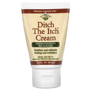 All Terrain, Ditch The Itch Cream, Avoine colloïdale 1 % protectrice pour la peau, 59 ml