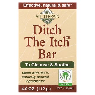 All Terrain, Jabón en barra para la picazón Ditch The Itch, 4,0 oz (112 g)