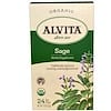 Salvia, Orgánica, Libre de Cafeína, 24 Bolsas de Té, 1.13 oz (32 g)