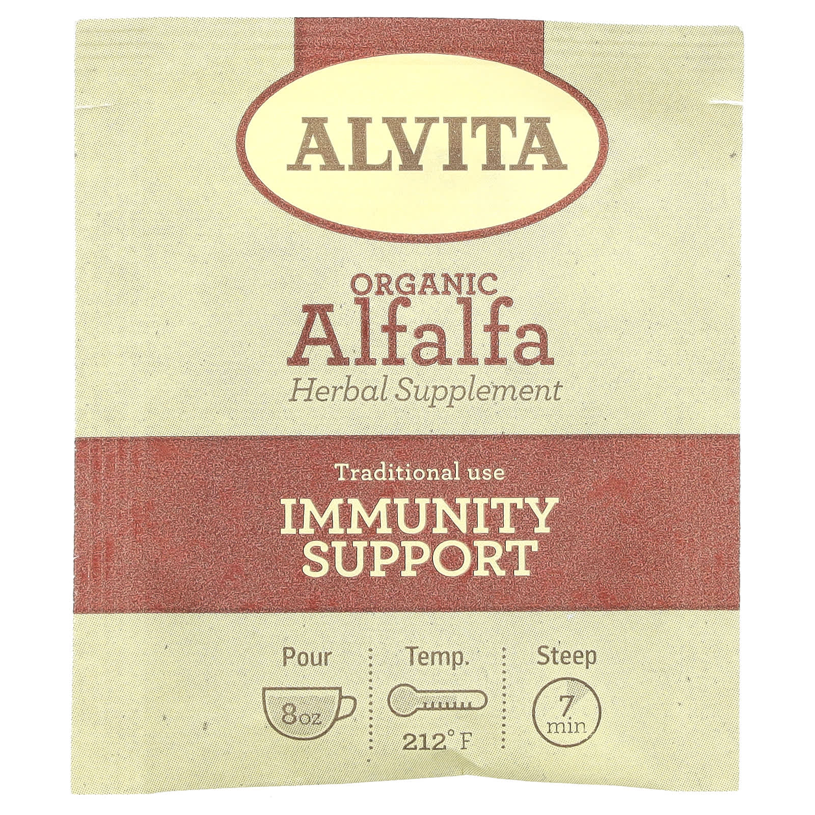Alvita Teas, Organic Botanical Tea, Alfalfa, Caffeine Free, 16