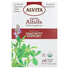 Organic Botanical Tea, Alfalfa, Caffeine Free, 16 Individually Wrapped Tea Bags, 0.68 oz (19.28 g)