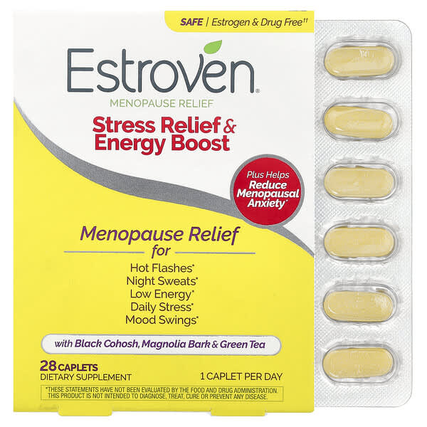 Menopause Relief, Stress Relief & Energy Boost, 28 Caplets