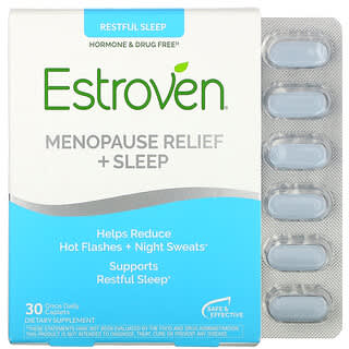 Estroven, تسكين آلام انقطاع الحيض + النوم، ، 30 كبسولة مرة واحدة يوميًا