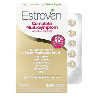 Estroven, Complete Multi-Symptom Menopause Relief, 28 Caplets
