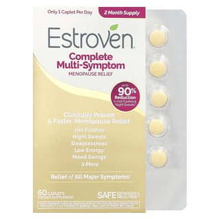 إستروفين‏, علاج كامل متعدد الأعراض لتخفيف انقطاع الطمث ، 60 قرصًا
