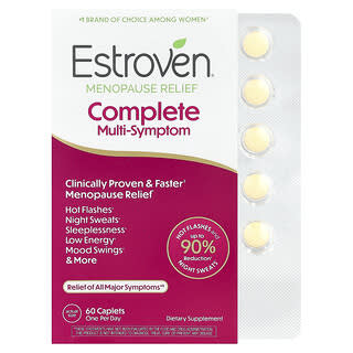 إستروفين‏, علاج كامل متعدد الأعراض لتخفيف انقطاع الطمث ، 60 قرصًا