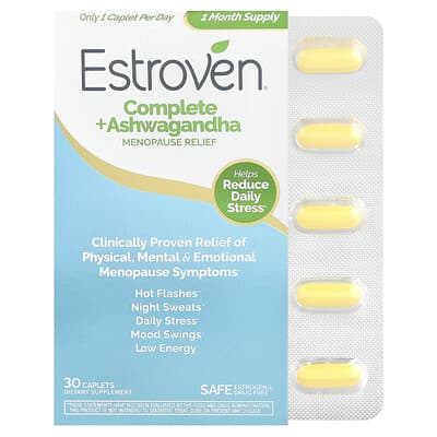 Estroven, Multifaceted + Ashwagandha Menopause Relief, 30 Capsules