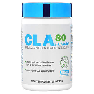 ALLMAX, CLA80 Femme, Premium Grade Conjugated Linoleic Acid, 1,000 mg, 60 Softgels