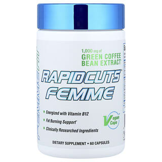 ALLMAX, RAPIDCUTS Femme, экстракт зеленых кофейных зерен, 1000 мг, 60 капсул