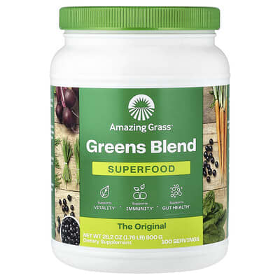 Amazing Grass, Green Mix, SuperFood, 1.76 lbs (800 g)