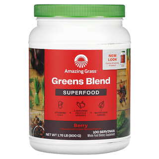 Amazing Grass, Greens Blend Superfood, Berry, 1.76 lb (800 g)