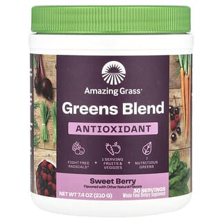 Amazing Grass, Green Blend, Antioxidant, Sweet Berry, 7.4 oz (210 g)